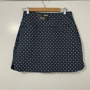 NWT Walter Hagen Sculpted Golf Blue Pattern Skort‎ Sz M